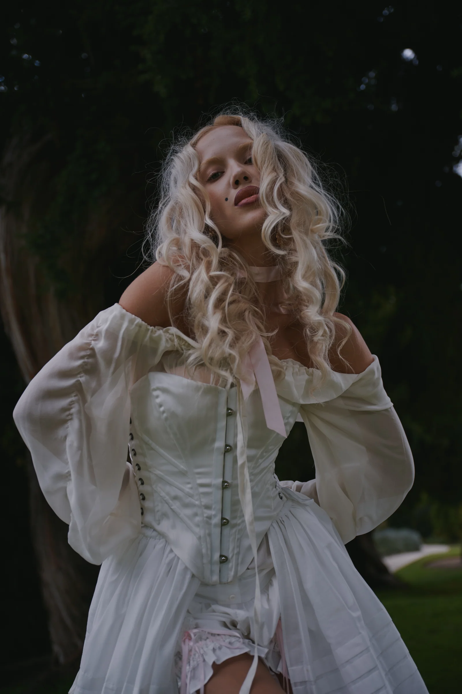 The Silk Vanilla Lagoon Corset - Image 3