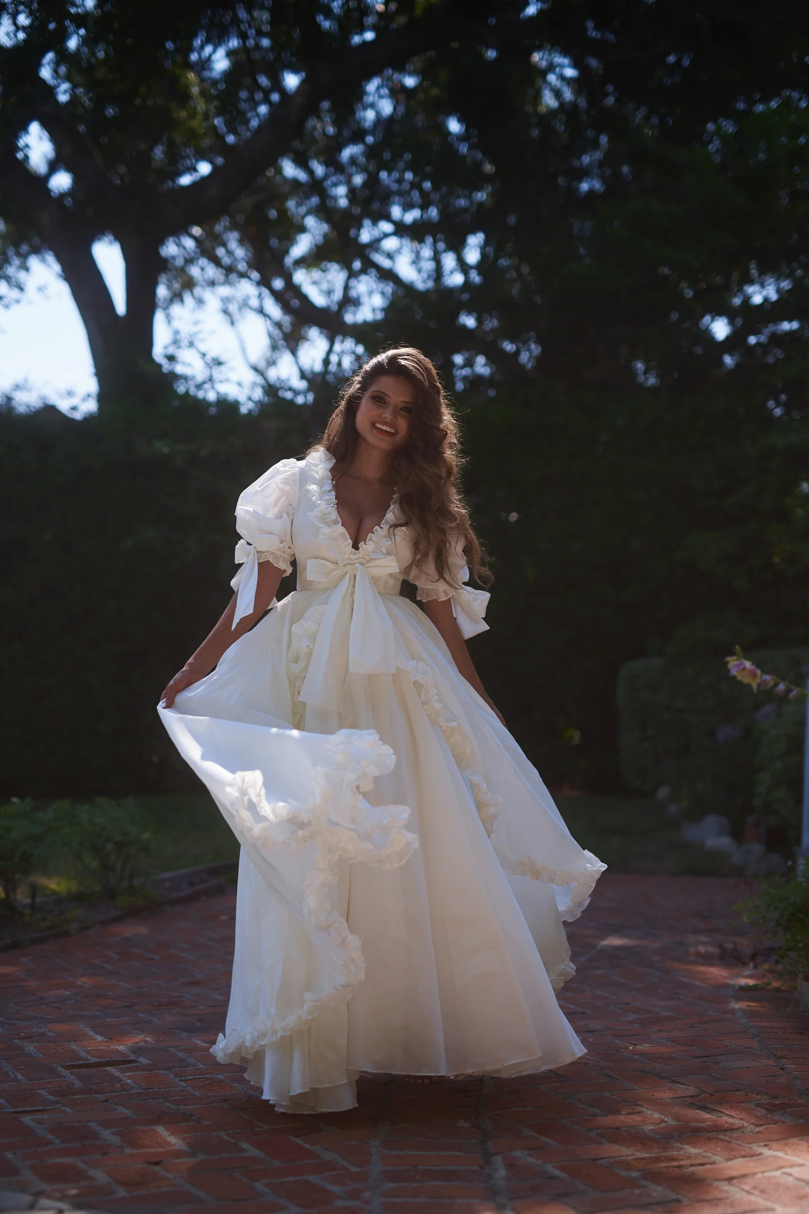 The Ivory Organdy Marie Gown - Image 13