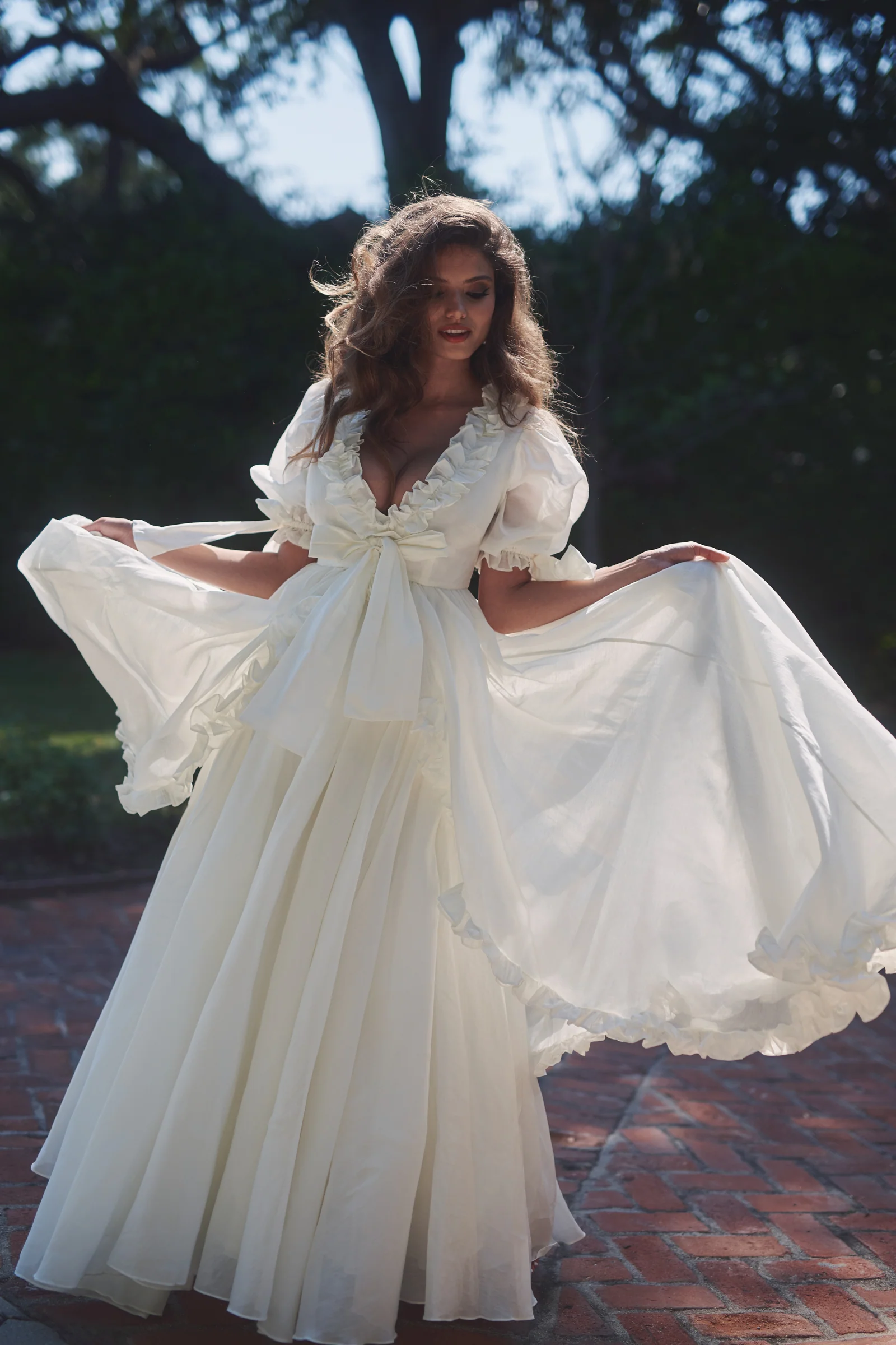 The Ivory Organdy Marie Gown - Image 14