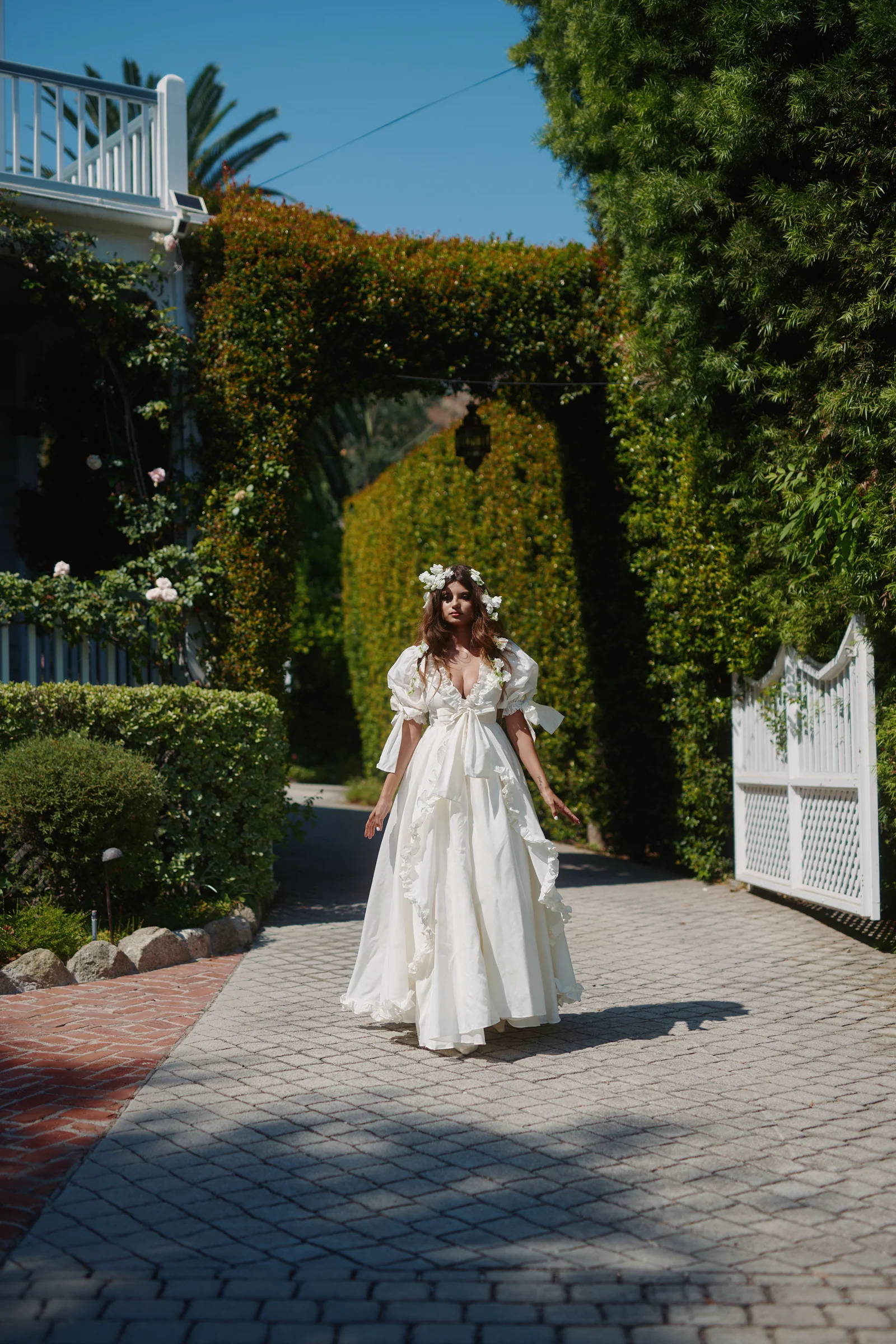The Ivory Organdy Marie Gown - Image 17