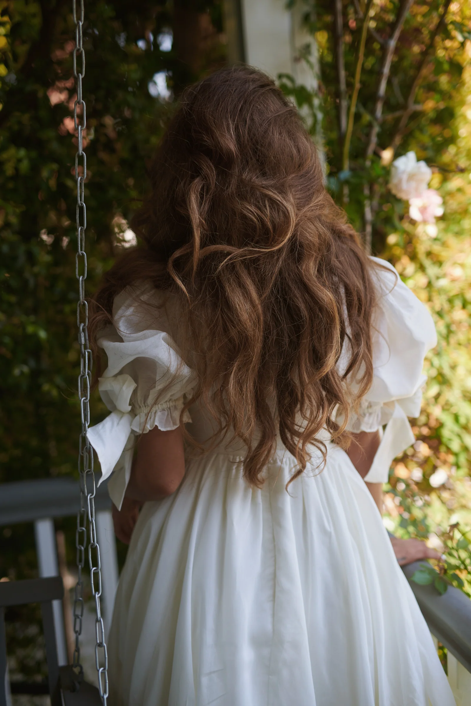 The Ivory Organdy Marie Gown - Image 8