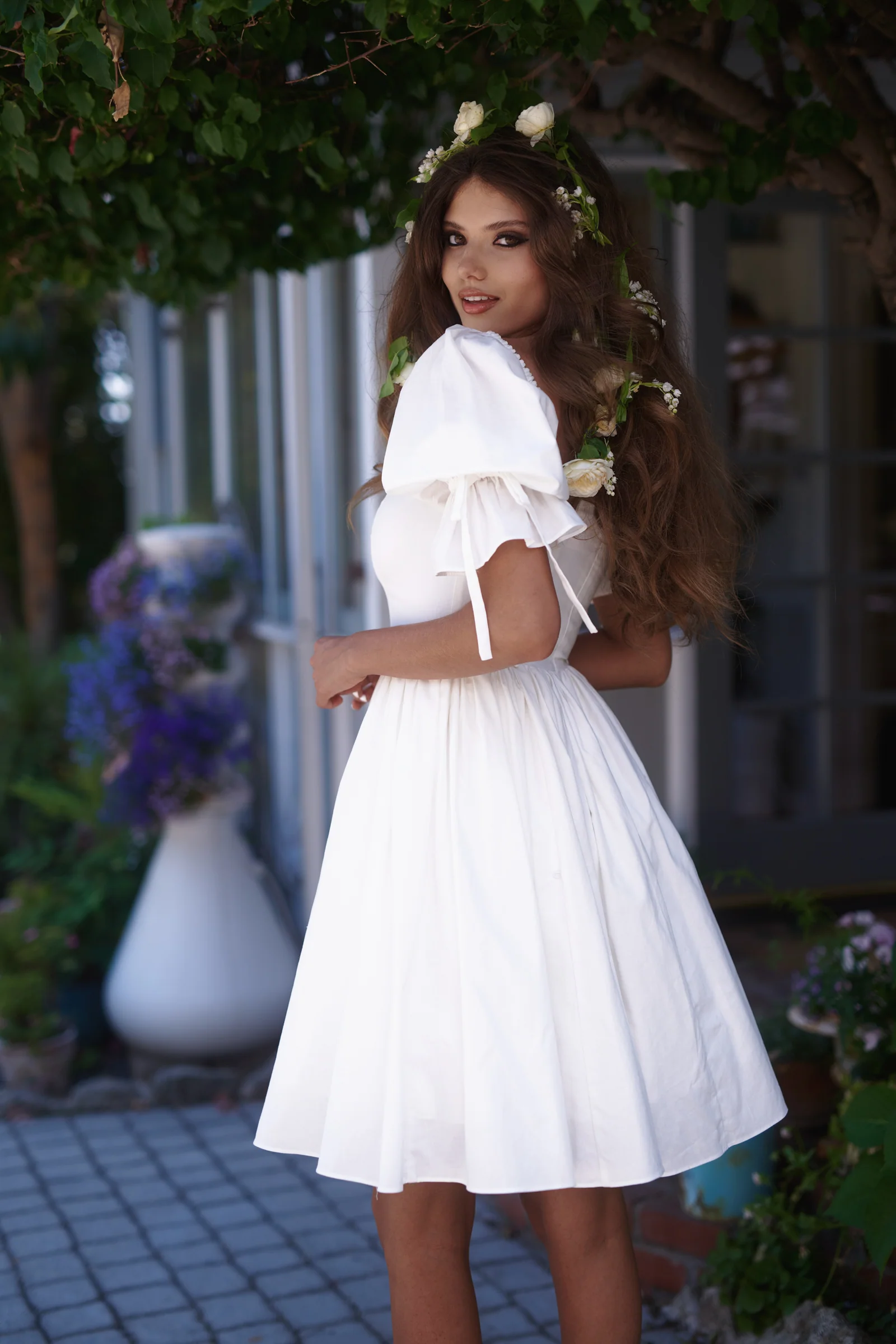 The Ivory Peek A Boo Dress - Image 8