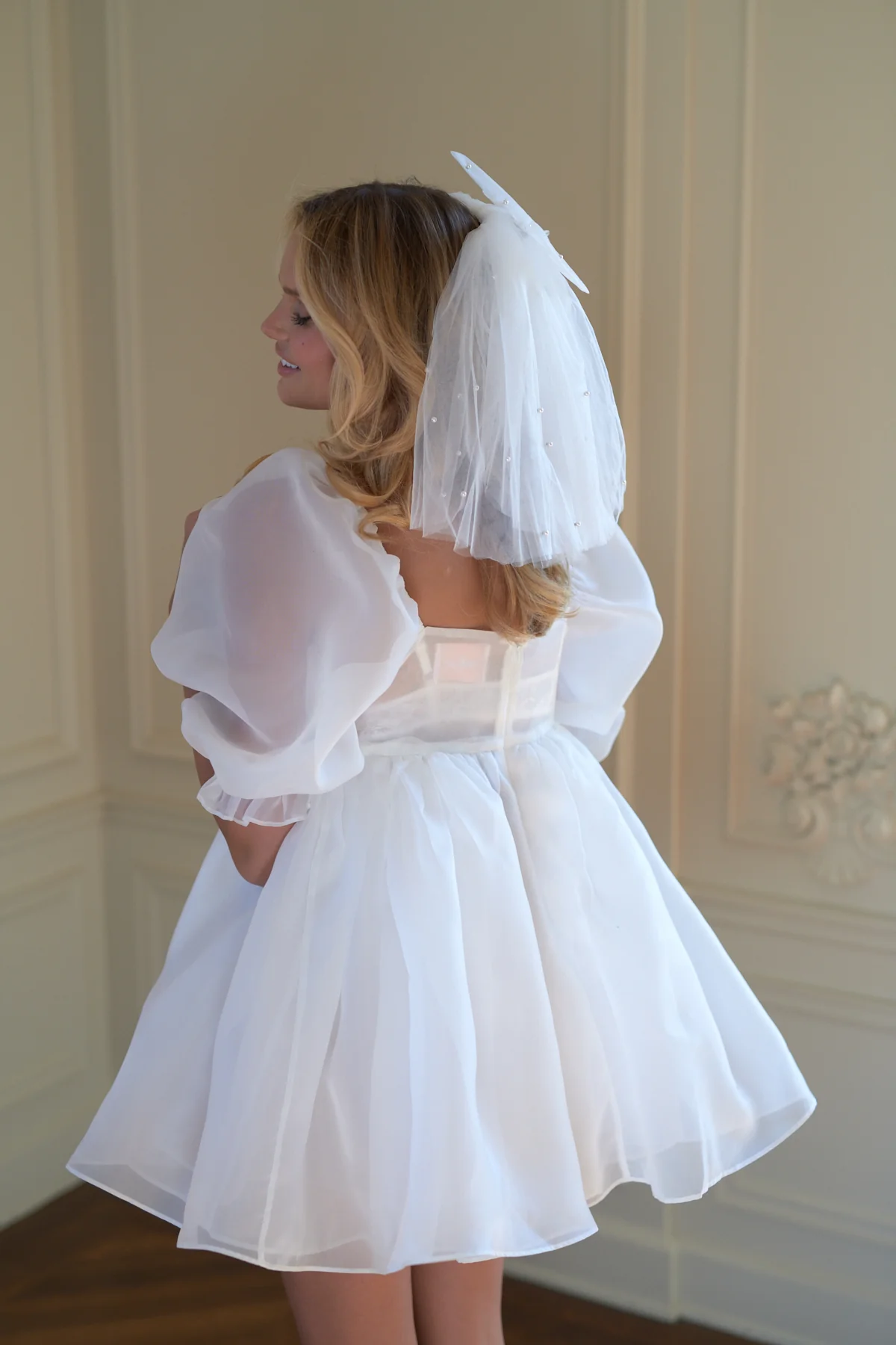 The Ivory Puff Dress - Image 13