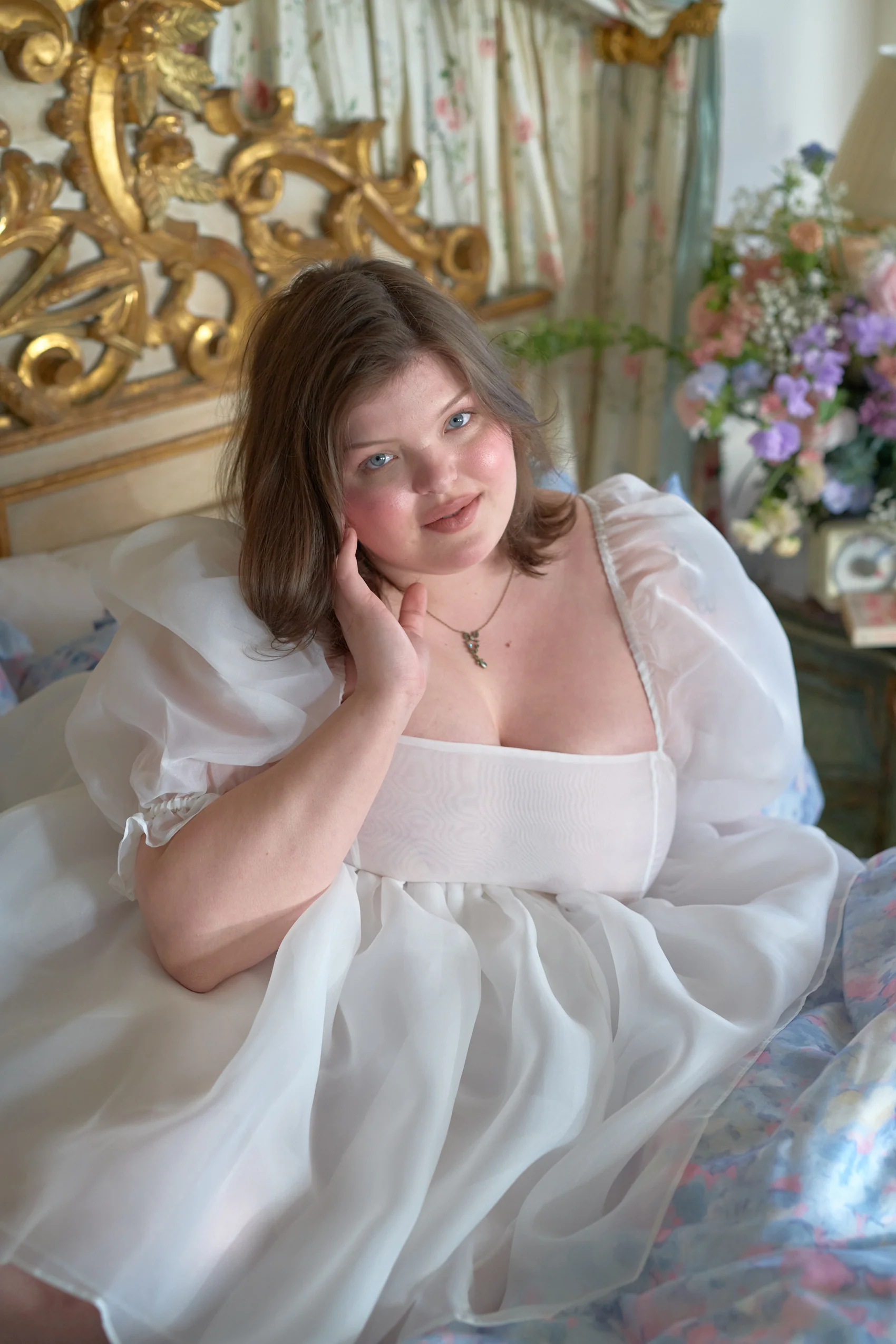 The Ivory Puff Dress - Image 19