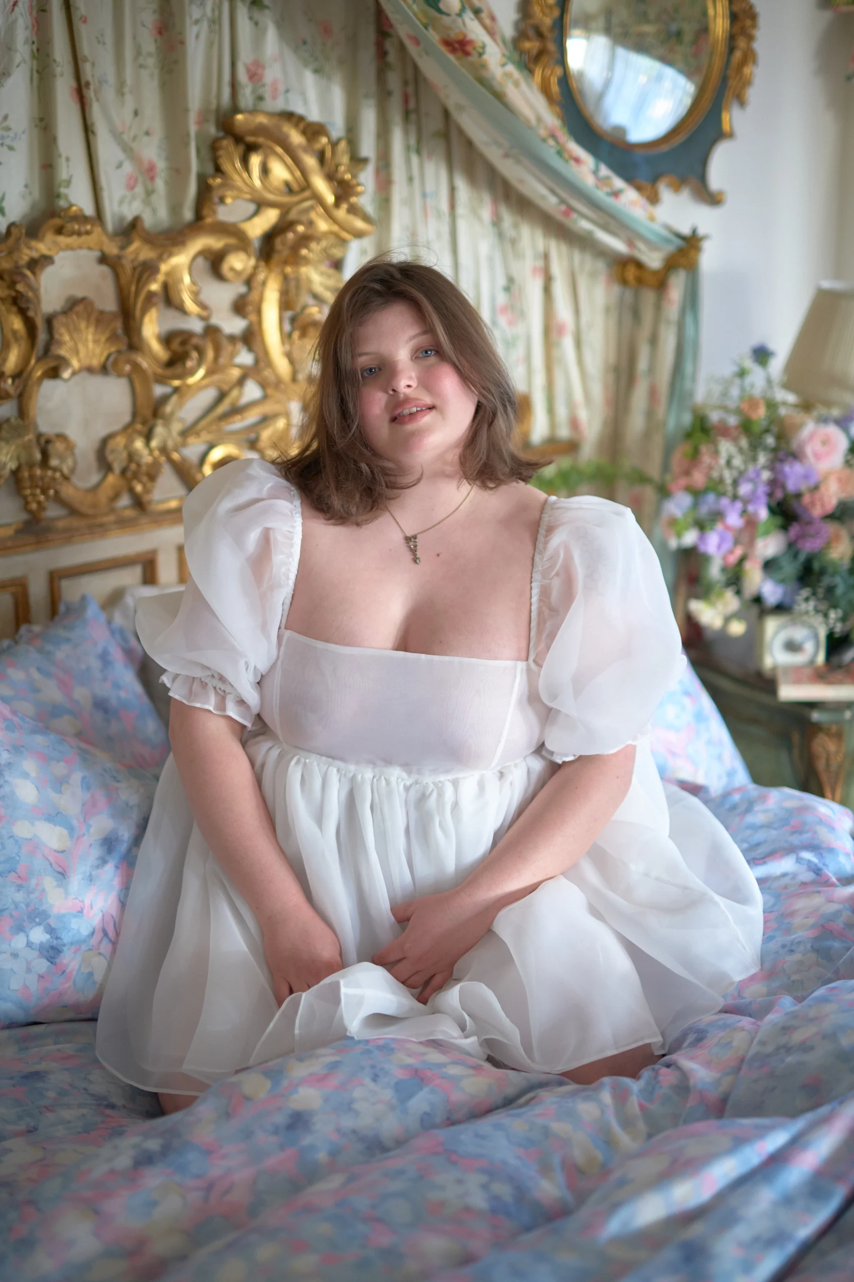 The Ivory Puff Dress - Image 20