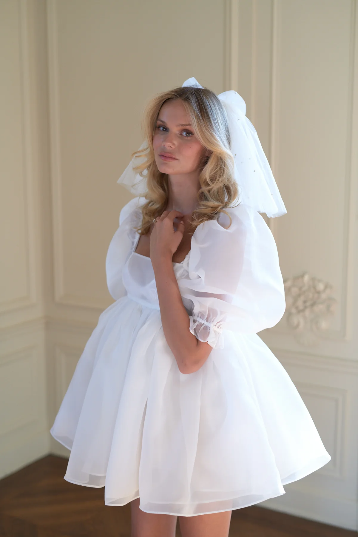 The Ivory Puff Dress - Image 6