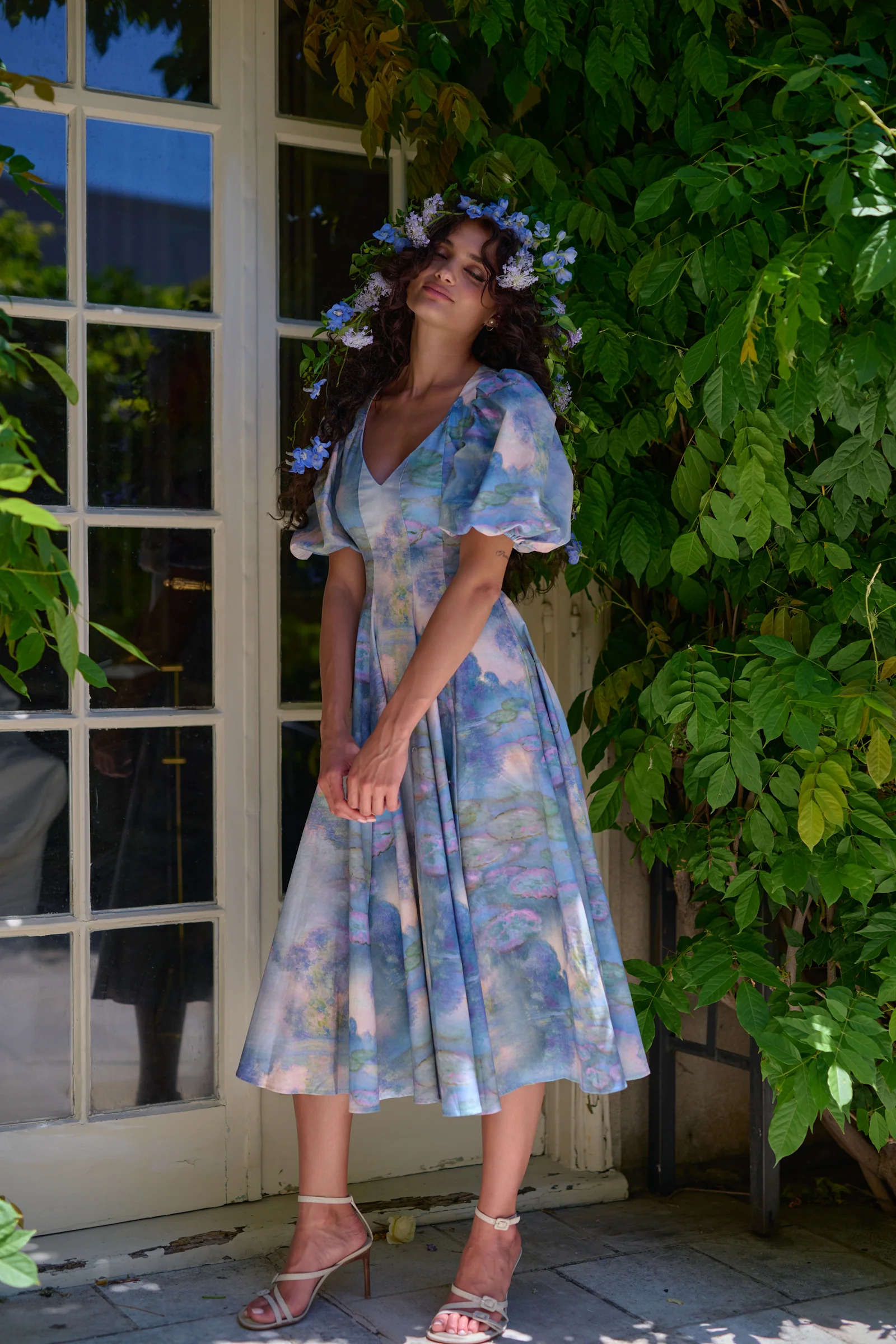 Morning On The Seine Sweetheart Day Dress - Image 3