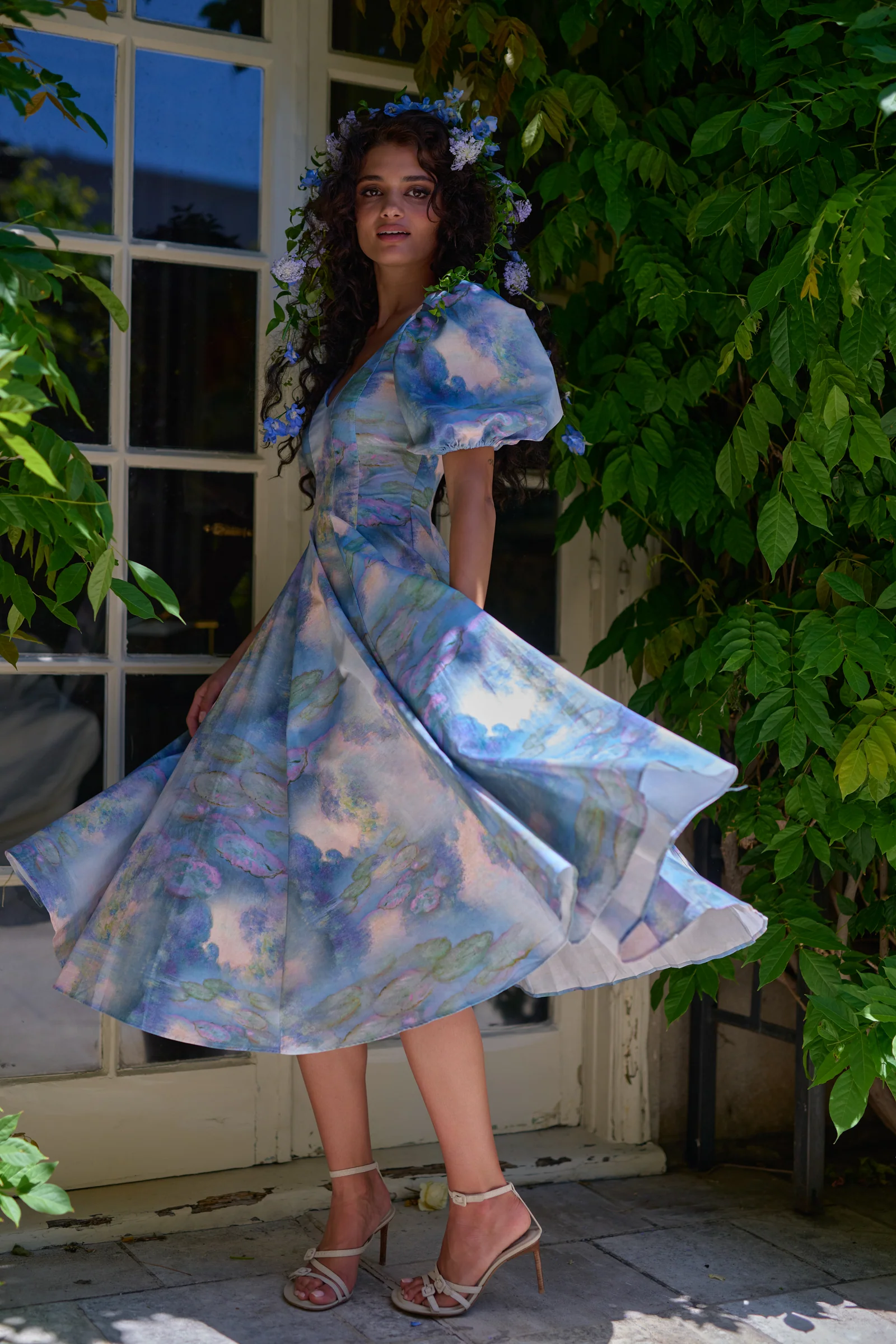 Morning On The Seine Sweetheart Day Dress - Image 4