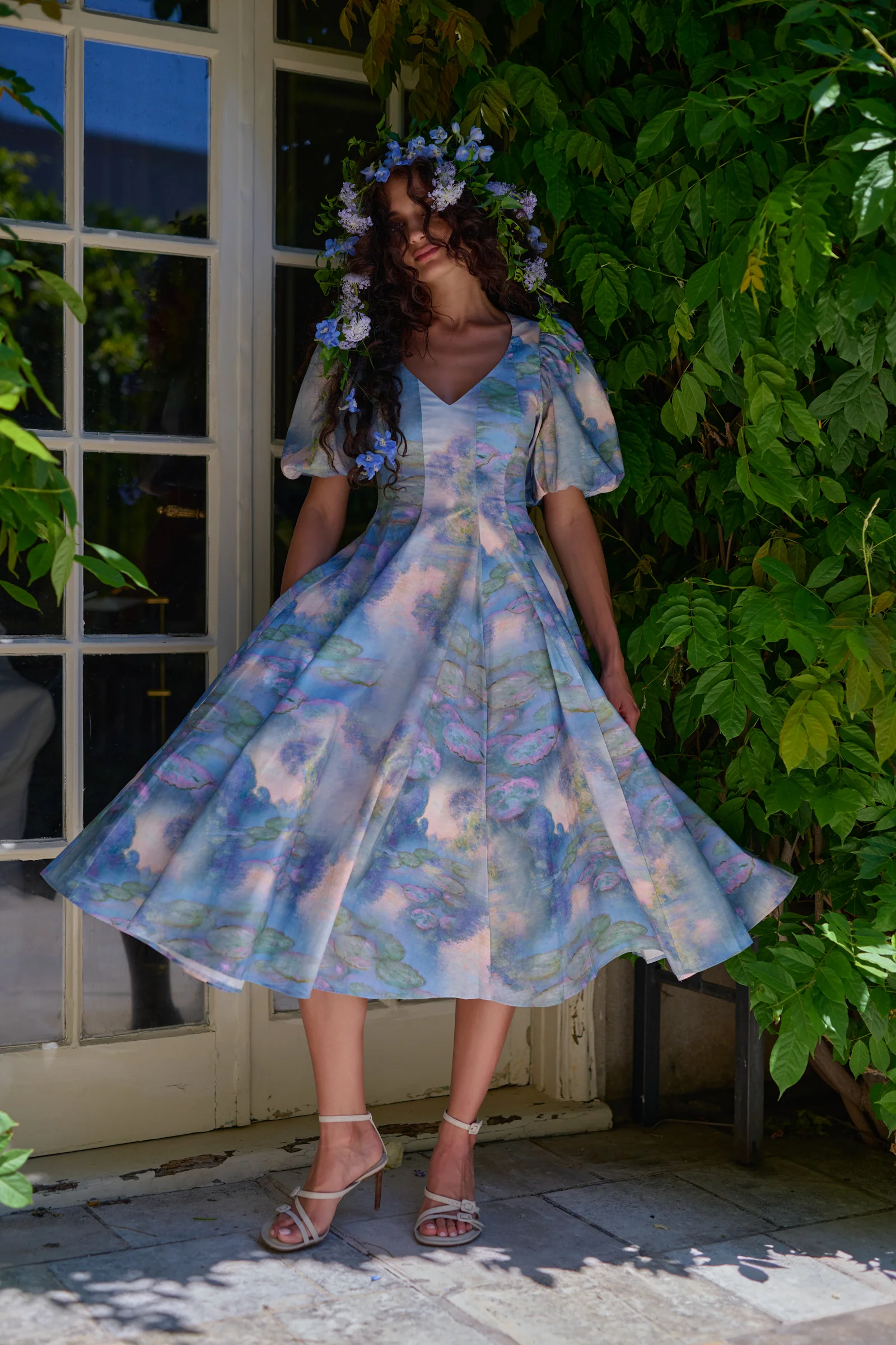 Morning On The Seine Sweetheart Day Dress - Image 8