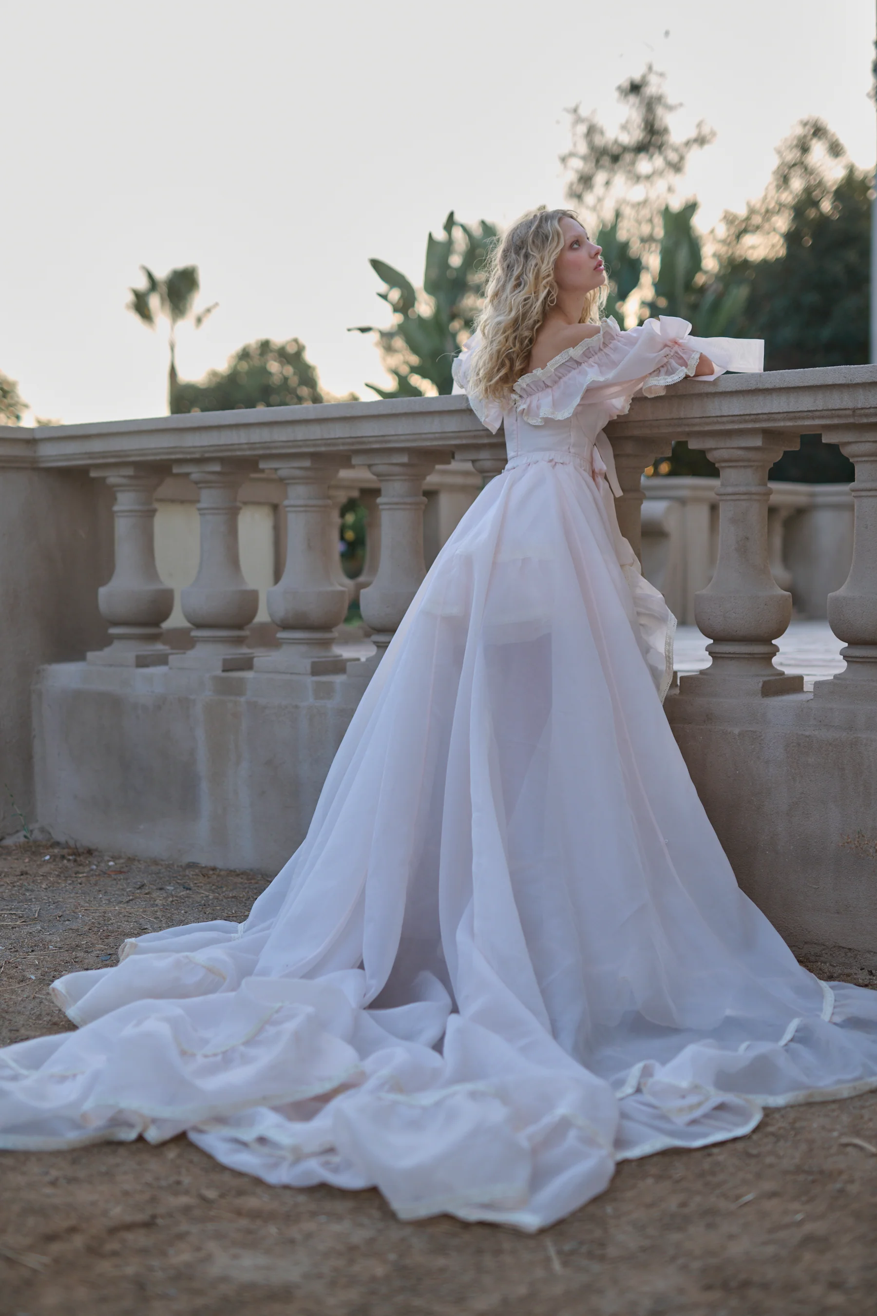 The Peach Skin Duchess Tournure - Image 13