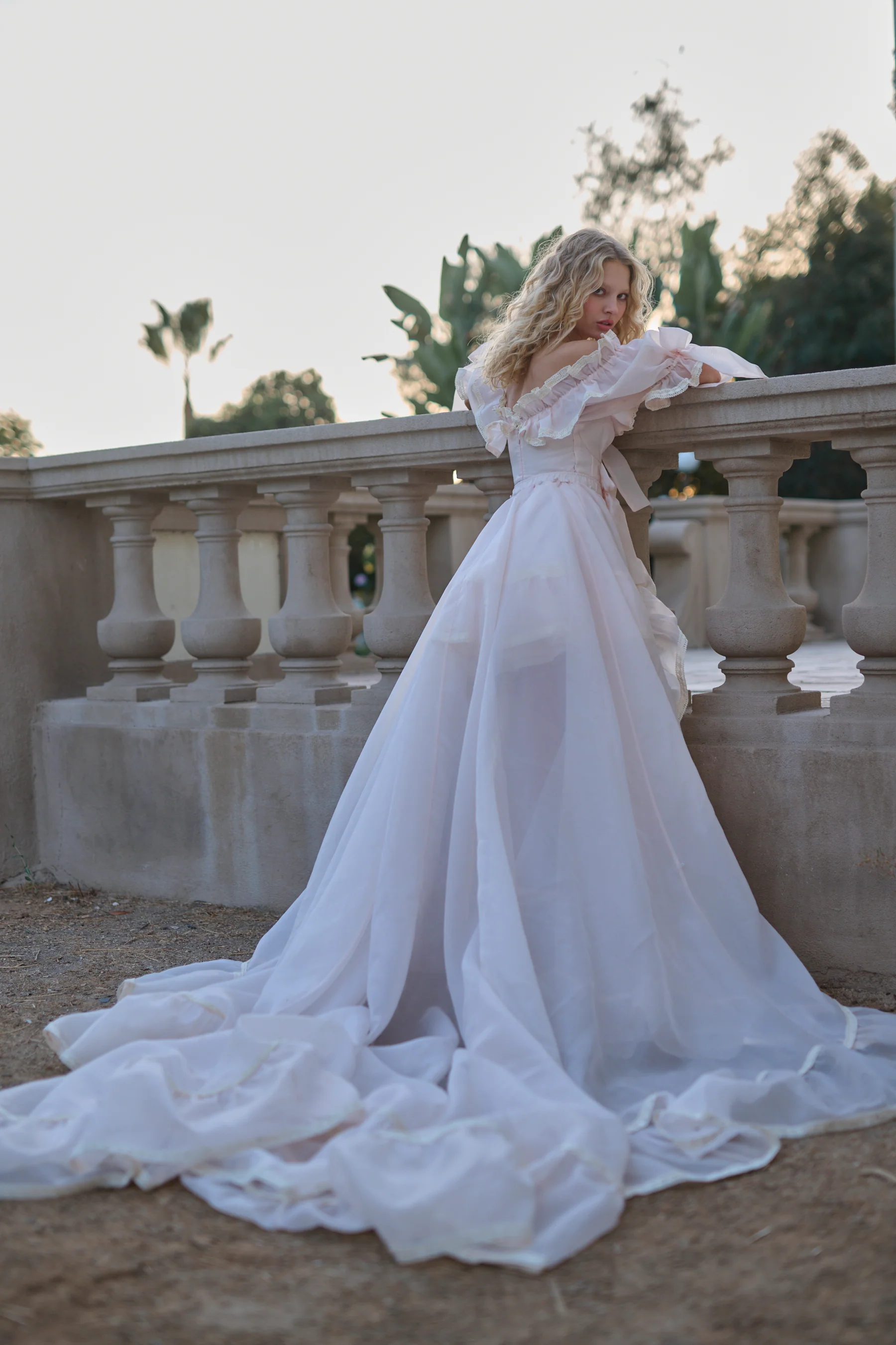 The Peach Skin Duchess Tournure - Image 14