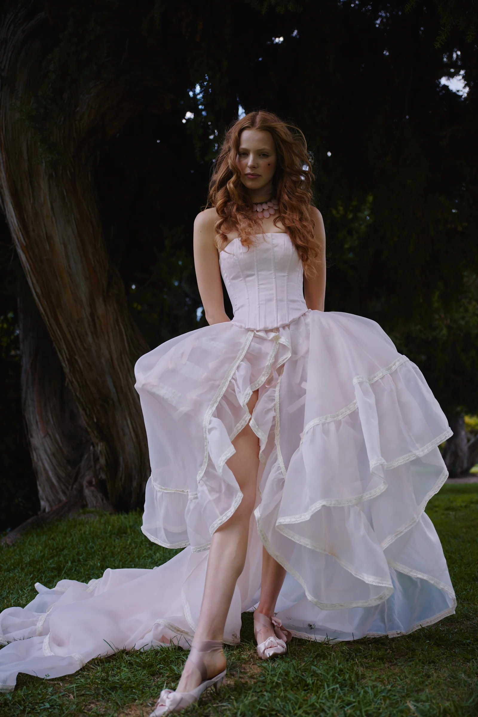 The Peach Skin Duchess Tournure - Image 24