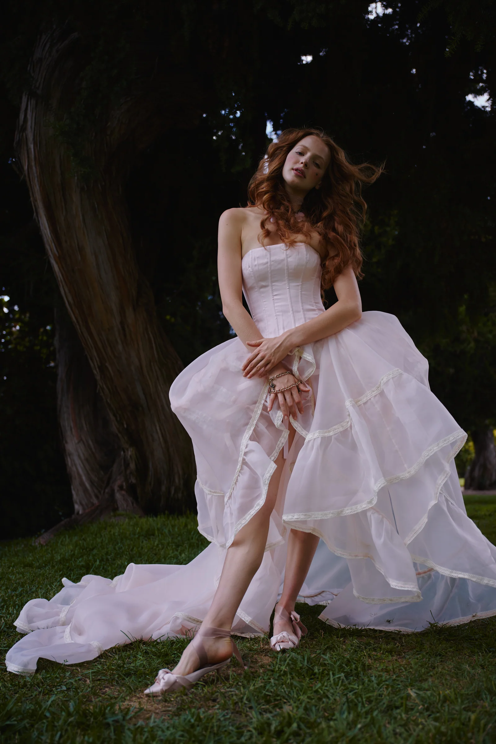 The Peach Skin Duchess Tournure - Image 3