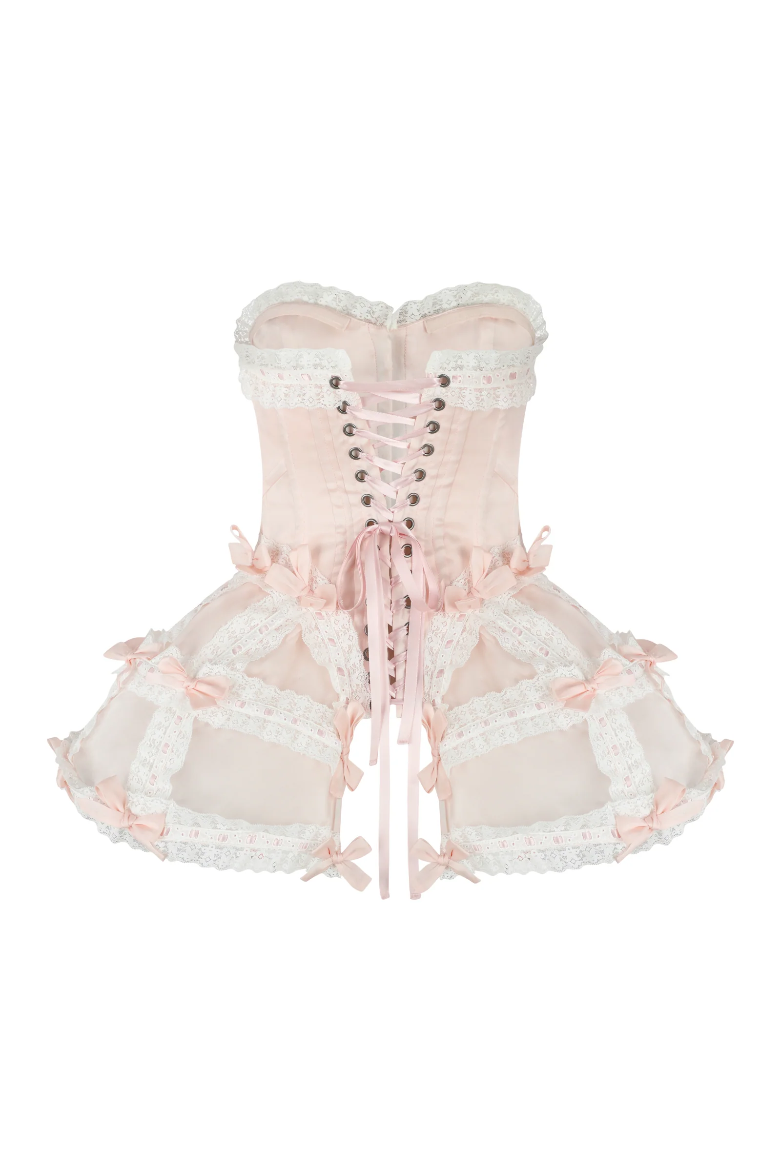 The Silk Satin Powder Gossamer Corset - Image 13
