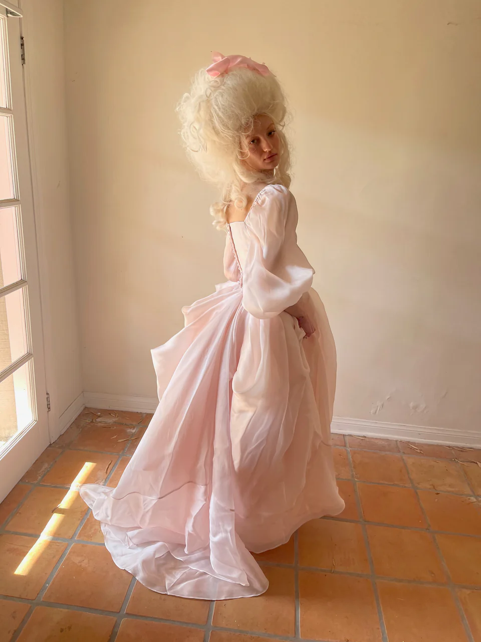 The Queen Of Angels Silk Gown Made to Order - Image 12