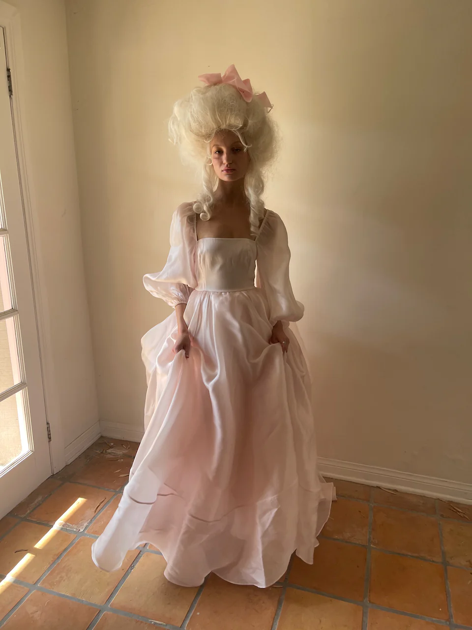 The Queen Of Angels Silk Gown Made to Order - Image 9