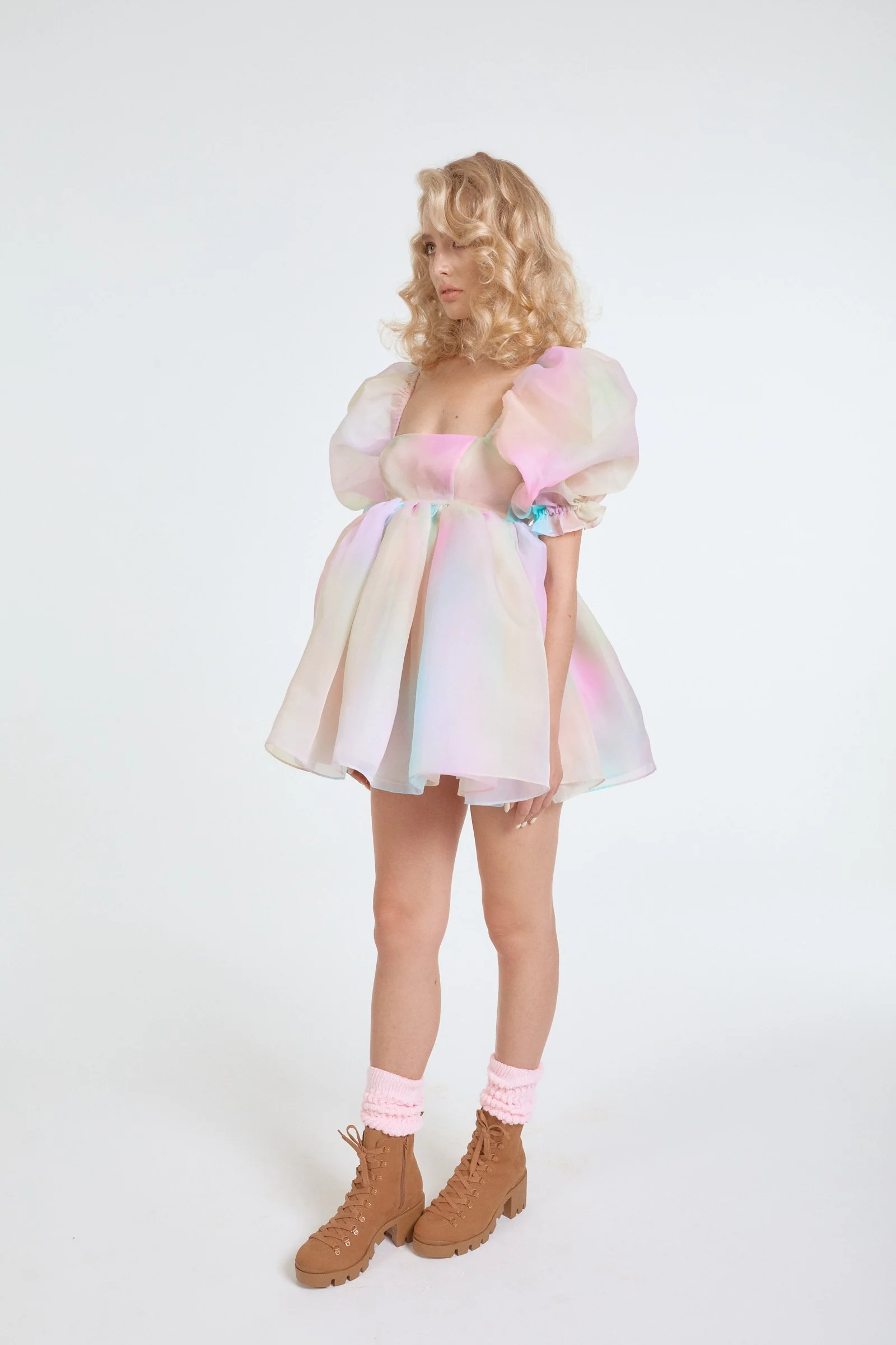 The Rainbow Puff Dress - Image 7
