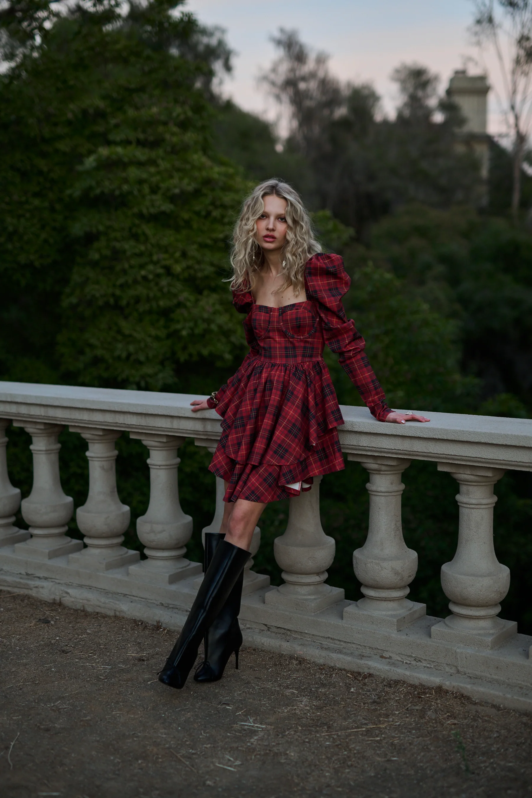 The Royal Tartan Boleyn Dress - Image 3