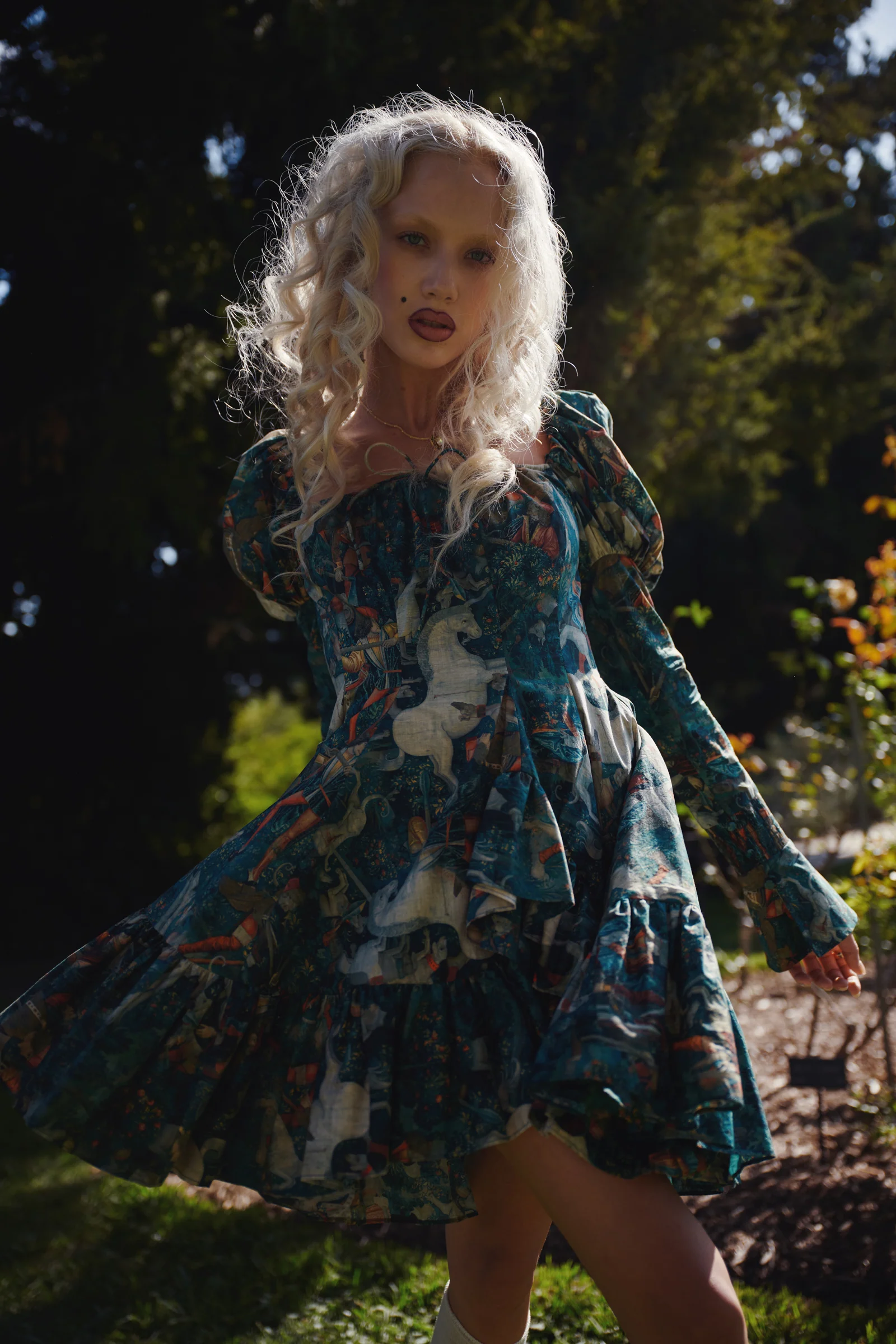 The Unicorn Defends Himself Astronomers Mini Dress - Image 11