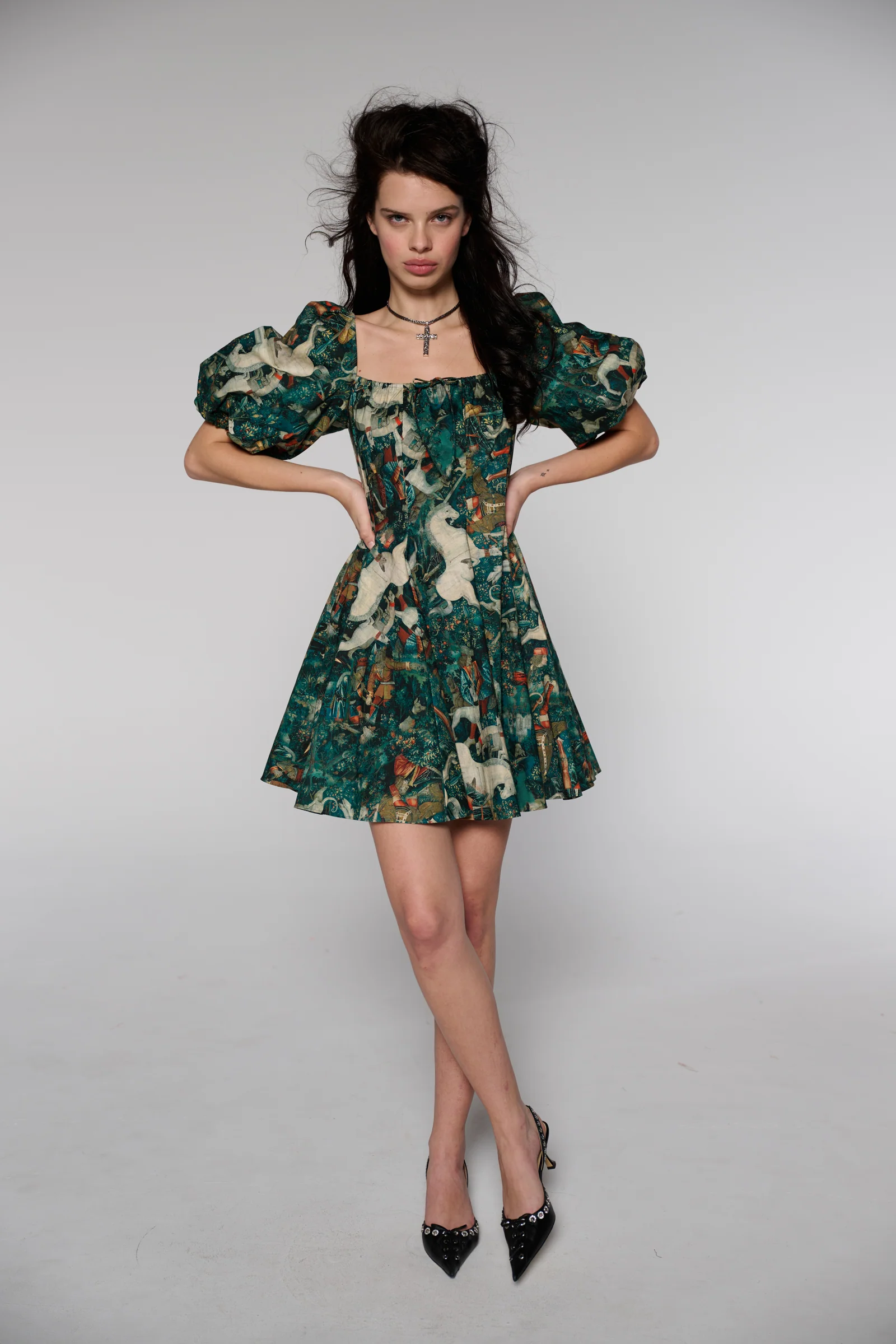 The Unicorn Defends Himself Mini Day Dress - Image 9